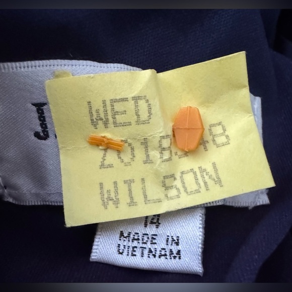 Rare Vintage JR Nites Dress -Navy Blue Ruffles, Size 14 - Excellent Condition - Picture 13 of 13